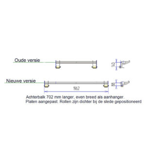 Onderstel container afzetsysteem
